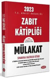 Data Yayınları 2023 Zabıt Katipliği Mülakat Sınavına Hazırlık Kitabı