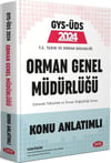 Data Yayınları 2024 Orman Genel Müdürlüğü GYS ÜDS Konu Anlatımlı