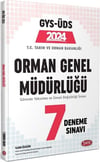 Data Yayınları 2024 Orman Genel Müdürlüğü GYS ÜDS 7 Deneme Sınavı