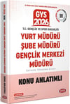 Data Yayınları 2026 GYS Gençlik Ve Spor Bakanlığı Yurt Müdürü Şube Müdürü Gençlik Merkezi Müdürü Konu Anlatımlı