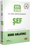 Data Yayınları 2026 GYS Milli Eğitim Bakanlığı Şef Konu Anlatımlı