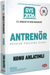 Data Yayınları 2026 GYS T.C. Gençlik Ve Spor Bakanlığı Antrenör Konu Anlatımlı