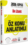 Data Yayınları 2026 KPSS Önlisans Tek Kitap Öz Anlatımlı Konu Anlatımlı