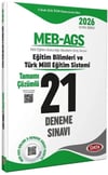 Data Yayınları 2026 MEB AGS Eğitim Bilimleri ve Türk Milli Eğitim Sistemi 21 Deneme