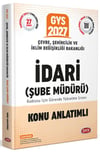 Data Yayınları 2027 Çevre Şehircilik ve İklim Değişikliği Bakanlığı Teknik Şube Müdürü Konu Anlatımlı