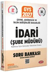 Data Yayınları 2027 Çevre Şehircilik ve İklim Değişikliği Bakanlığı İdari Şube Müdürü Soru Bankası