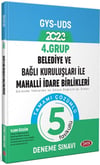 Data Yayınları Belediye ve Bağlı Kuruluşları ile Mahalli İdari Birlikleri 4. Grup Tamamı Çözümlü 5 Fasikül Deneme