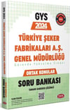 Data Yayınları Türkiye Şeker Fabrikaları A.Ş. Müdürlüğü GYS Ortak Konular Soru Bankası