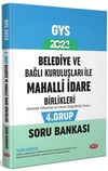 Data Yayınları 2023 Belediye ve Bağlı Kuruluşları İle Mahalli İdare Birlikleri 4. Grup Soru Bankası