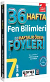 Ders Arkadaşım 7. Sınıf Fen Bilimleri 36 Haftalık Ödev Föyleri