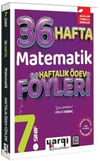 Ders Arkadaşım 7. Sınıf Matematik 36 Haftalık Ödev Föyleri