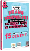 Ders Arkadaşım 8. Sınıf T.C. İnkılap Tarihi ve Atatürkçülük 15 Branş Denemeleri