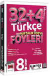Ders Arkadaşım 8. Sınıf Türkçe 32+4 Haftalık Ödev Föyleri