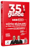 Dizgi Kitap 2027 MEB AGS 35 Günde Eğitim Bilimleri ve Türk Milli Eğitim Sistemi Video Ders Notları