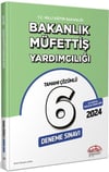 Editör Yayınları MEB Bakanlık Müfettiş Yardımcılığı Tamamı Çözümlü 6 Deneme Sınavı