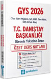 GYSAkademi 2026 GYS Danıştay Başkanlığı Özet Ders Notları
