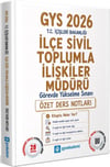 GYSAkademi 2026 T.C. İçişleri Bakanlığı İlçe Sivil Toplumla İlişkiler Müdürü Özet Ders Notları