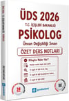 GYSAkademi 2026 ÜDS T.C. İçişleri Bakanlığı Psikolog Özet Ders Notları