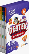 Hiper Zeka Yayınları 6. Sınıf Okula Destek Soru Bankası 4 Kitap