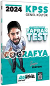 HocaWebde Yayınları 2024 KPSS GK Coğrafya Yaprak Test