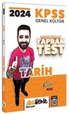 HocaWebde Yayınları 2024 KPSS Tarih Yaprak Test Çek Kopart