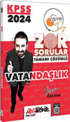 HocaWebde Yayınları 2024 KPSS Vatandaşlık Zor Sorular Soru Bankası Çözümlü