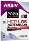 Marka Yayınları 8. Sınıf Arşiv Serisi LGS 2020 Çıkmış Sorular Çözümlü Tıpkı Basım