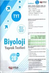 Nitelik Yayınları TYT Biyoloji Yaprak Test