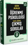 Öğreti Akademi 2024 KPSS Eğitim Bilimleri Öğrenme Psikolojisi Tamamı Çözümlü Çıkmış Sorular