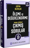Öğreti Akademi 2024 KPSS Eğitim Bilimleri Ölçme ve Değerlendirme Tamamı Çözümlü Çıkmış Sorular