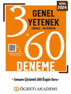 Öğreti Akademi 2024 KPSS Genel Yetenek Genel Kültür Türkçe Matematik 3 x 60 Deneme