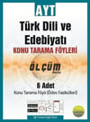 Pano Yayınları AYT Tük Dili ve Edebiyatı Ölçüm Konu Tarama Föyleri