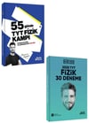 Parlayan Projeler Özcan Aykın TYT Fizik 55 Günde ve Fizik 30 Deneme Seti 2 Kitap