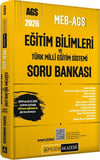 Pegem Akademi 2026 MEB AGS Eğitim Bilimleri ve Türk Milli Eğitim Sistemi Tamamı Çözümlü Soru Bankası