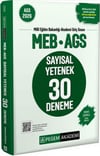 Pegem Akademi 2026 MEB AGS Sayısal Yetenek 30 Deneme