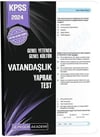 Pegem Yayınları 2024 KPSS Vatandaşlık Yaprak Test