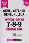 Pegem Yayınları 2026 KPSS Genel Yetenek Genel Kültür Türkiye Geneli 7-8-9 Deneme Seti
