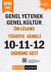 Pegem Yayınları 2026 KPSS Genel Yetenek Genel Kültür Ön Lisans Tamamı Çözümlü Türkiye Geneli 10-11-12 Deneme Seti