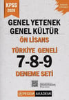 Pegem Yayınları 2026 KPSS Genel Yetenek Genel Kültür Ön Lisans Türkiye Geneli 7-8-9 Deneme Seti