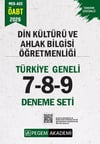 Pegem Yayınları 2026 MEB AGS ÖABT Din Kültürü ve Ahlak Bilgisi Öğretmenliği Türkiye Geneli 7-8-9 Deneme Seti