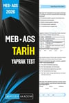 Pegem Yayınları 2026 MEB AGS Tarih Yaprak Test