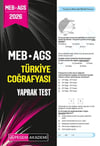 Pegem Yayınları 2026 MEB AGS Türkiye Coğrafyası Yaprak Test