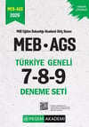 Pegem Yayınları 2026 MEB AGS Türkiye Geneli 7-8-9 3 Deneme