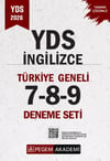 Pegem Yayınları 2026 YDS İngilizce Türkiye Geneli 7-8-9 Deneme Seti