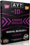 Ünlüler Karması AYT Sosyal Bilimler 2 Karması Tıpkı Basım 10 Deneme