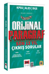 Yargı 2025 KPSS ALES DGS Klas Serisi Orijinal Paragraf Son 15 Yıl Çıkmış Sorular