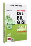 Yargı 2025 KPSS YKS MSÜ Tamamı Çözümlü Panik Yok Orta Seviye Dil Bilgisi 15x15 Deneme