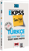 Yargı 2026 EKPSS Tam Not Serisi Türkçe Hem Konu Hem Soru Özet Ders Notu