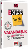 Yargı 2026 EKPSS Tam Not Serisi Vatandaşlık Hem Konu Hem Soru Özet Ders Notu