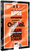Yargı 2026 KPSS Lise Ön Lisans Matematik Orijinal 2010-2024 Konu Konu Çıkmış Sorular